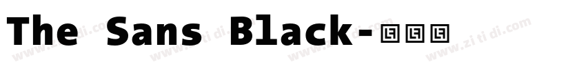 The Sans Black字体转换 The Sans Black字体转换